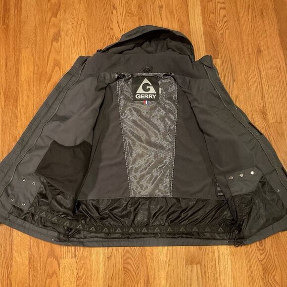 Gerry Sz L Gray 3 In 1 Coat W/ Zip Out Burgundy Jacket Hooded Ski Winter Puffer - Picture 14 of 16